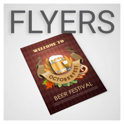 100 double sided dl Flyers